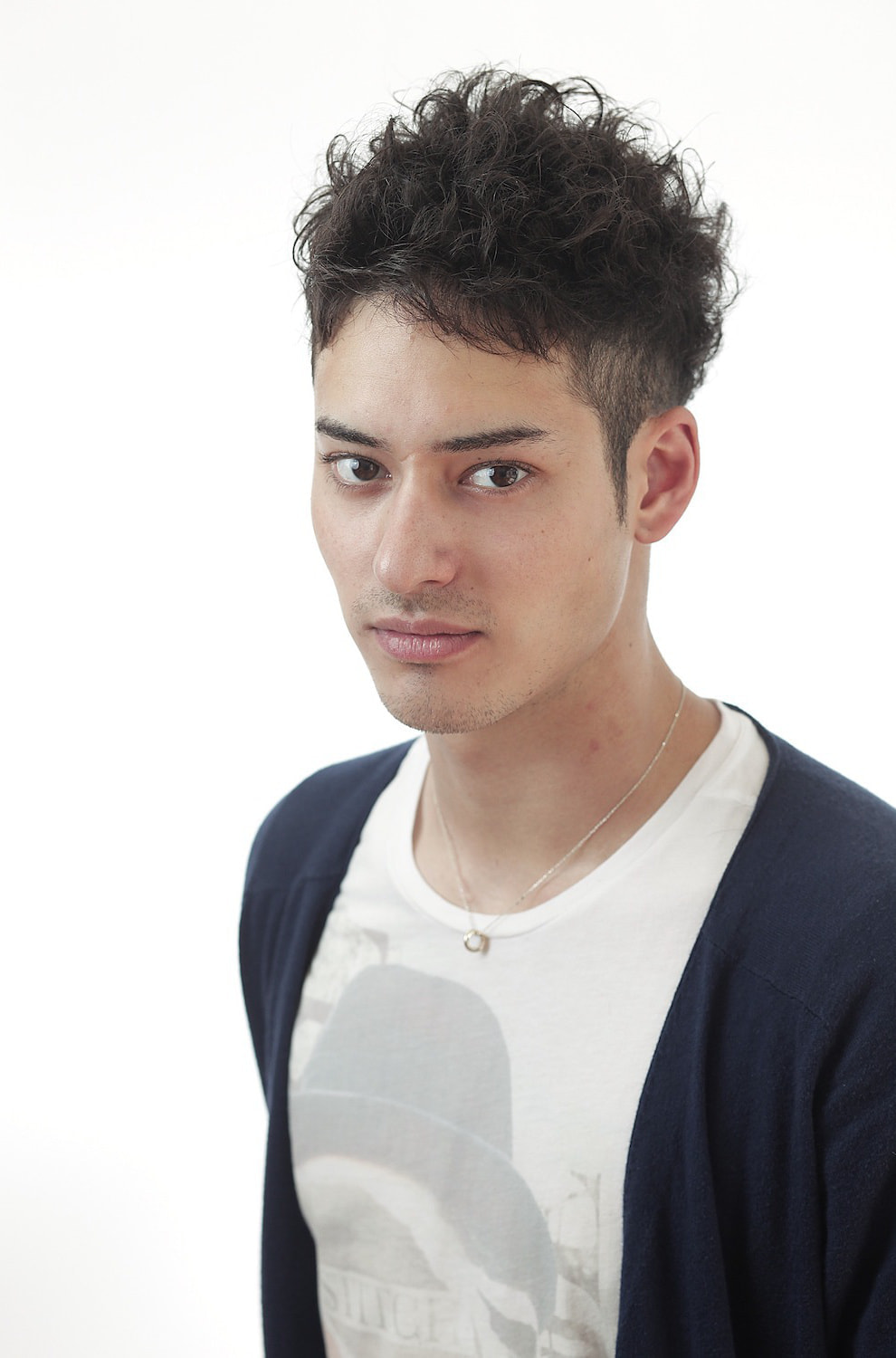 ツーブロックメンズショート（正面）