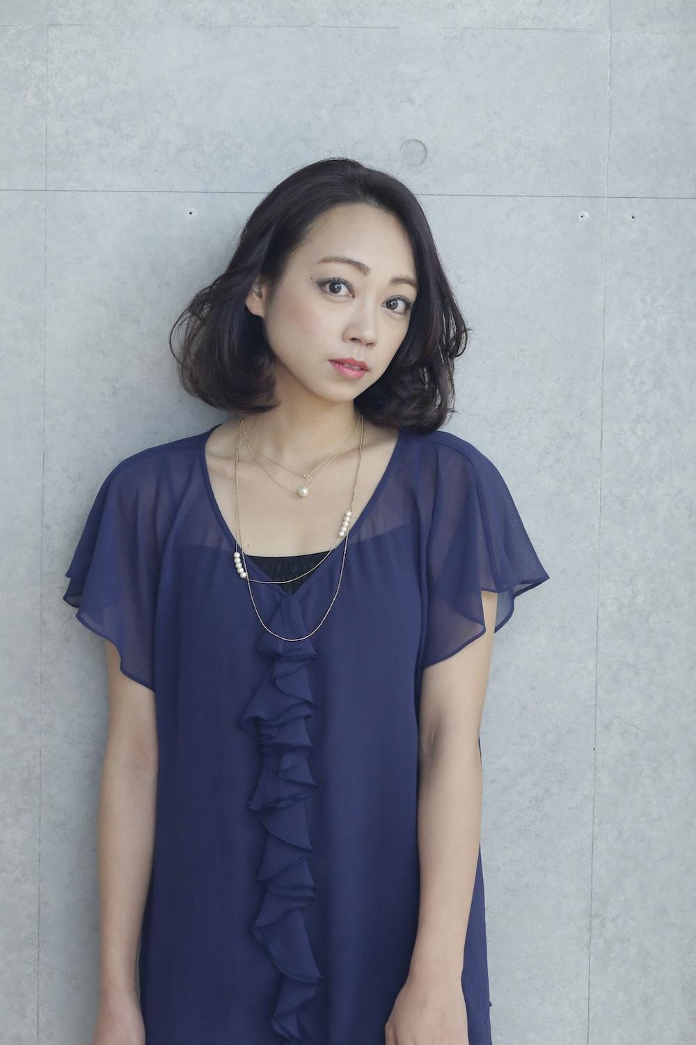 重め長めのボブスタイル